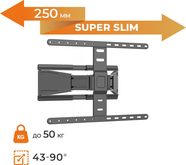 Зображення товару Кронштейн похилий для тв Unibracket 43"-90" SLIM 64 2