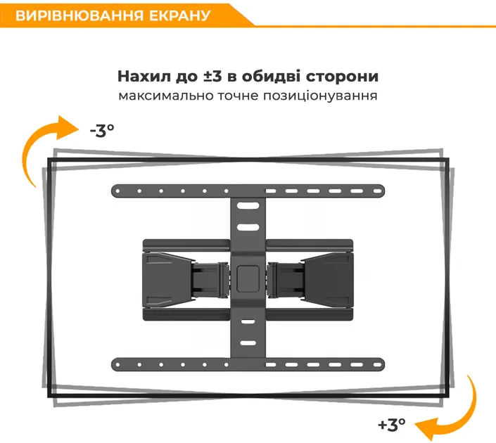 Зображення товару Кронштейн похилий для тв Unibracket 43"-90" SLIM 64 3