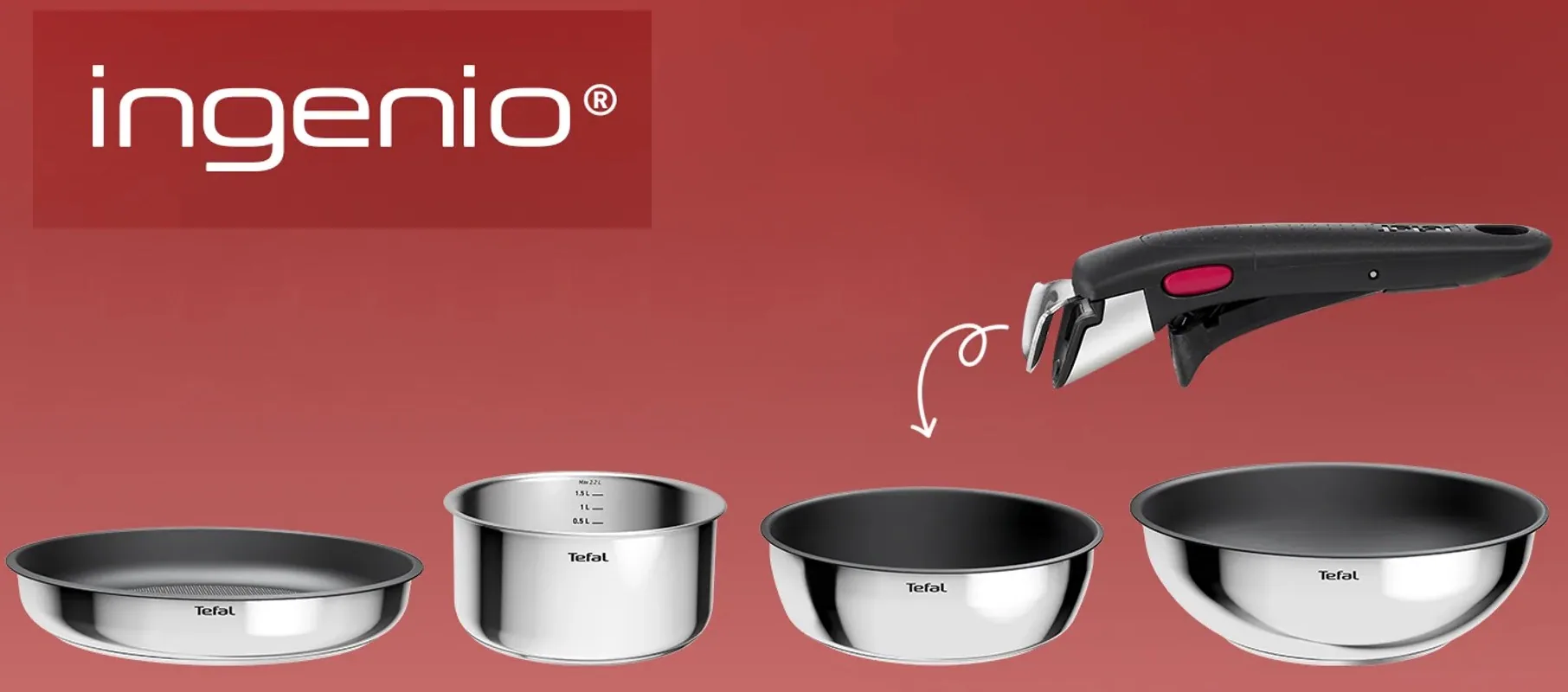 Зображення товару Набір посуду Tefal Ingenio Cook Eat L881S904 3