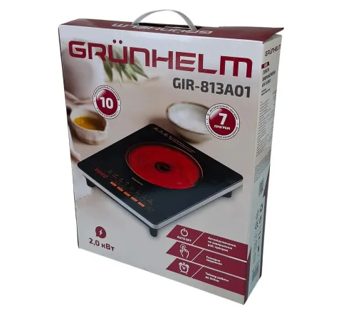 Зображення товару Електроплита інфрачервона 1-х камф. Grunhelm GIR-813A014