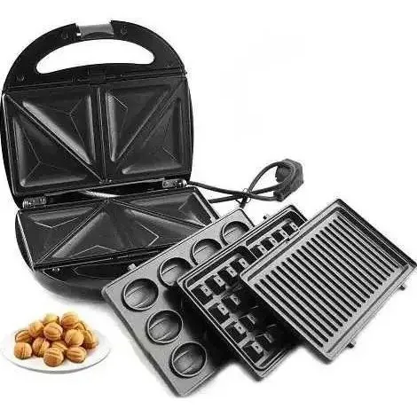 Зображення товару Сендвічниця-мультимейкер 4в1 Grunhelm GSM-8401