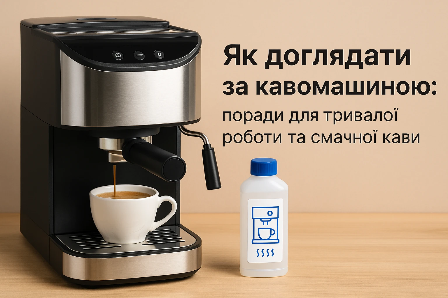 Як доглядати за кавомашиною: поради для тривалої роботи та смачної кави