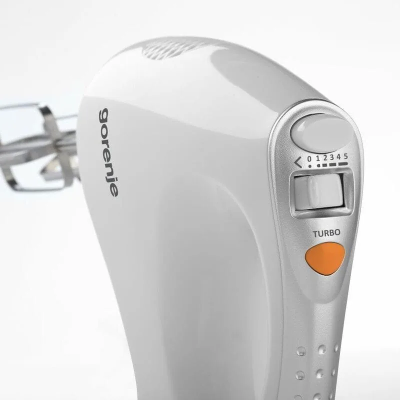 Зображення товару Міксер з чашою Gorenje 450вт.,2 вінчик.,2 гачки для тіста,чаша пласт.2 л.,5 реж.швидк.1