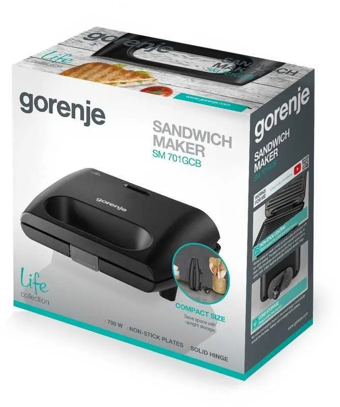 Зображення товару Сендвічниця-гриль Gorenje SM 701 GCB2