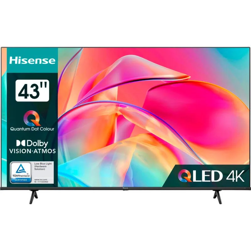 Телевізор Hisense smart діагональ 43",QLED (3840x2160),опер.сист.VIDAA,динам.2х7вт. 43E7KQ Телевізор Hisense smart діагональ 43",QLED (3840x2160),опер.сист.VIDAA,динам.2х7вт. 43E7KQ фото товару