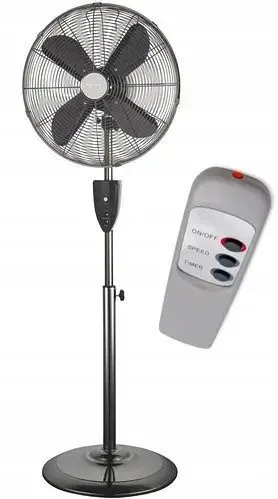 Зображення товару Вентилятор підлоговий Mpm 50вт.,3 реж.,рег.накл.,рег.вис.,таймер1-7год.,автом.вкл.,викл.,чорний. MWP-13M1