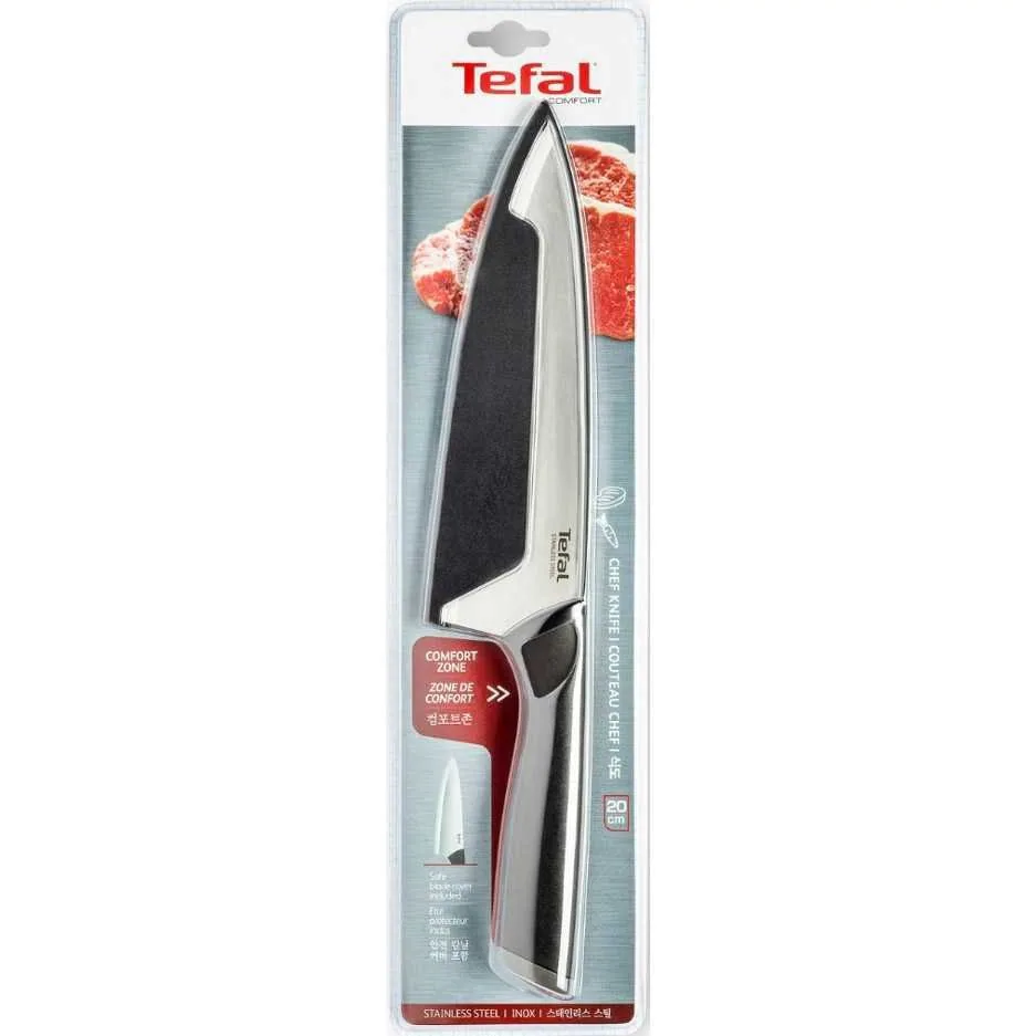 Зображення товару Ніж шеф-кухаря Tefal Comfort 20 cм з чохлом K22132442