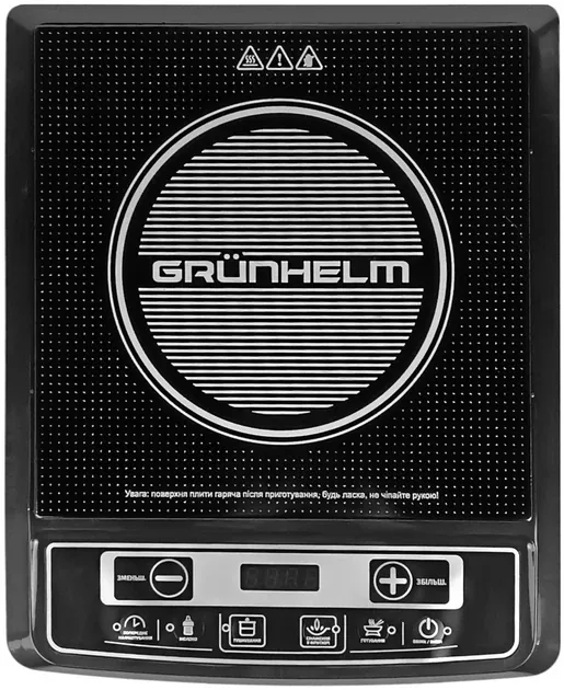 Електроплита індукційна 1-х Grunhelm GI-905