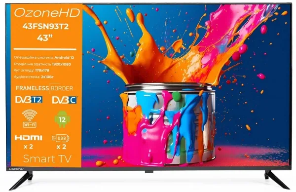Телевізор OzoneHD діагональ 40'' FHD 40FSN93T2