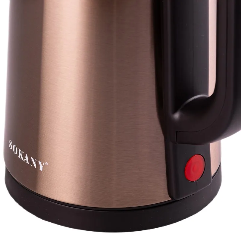 Зображення товару Чайник Sokany безшумний з нержавіючої сталі на 2,5 л 1500 Вт SK-SH-1088SS3