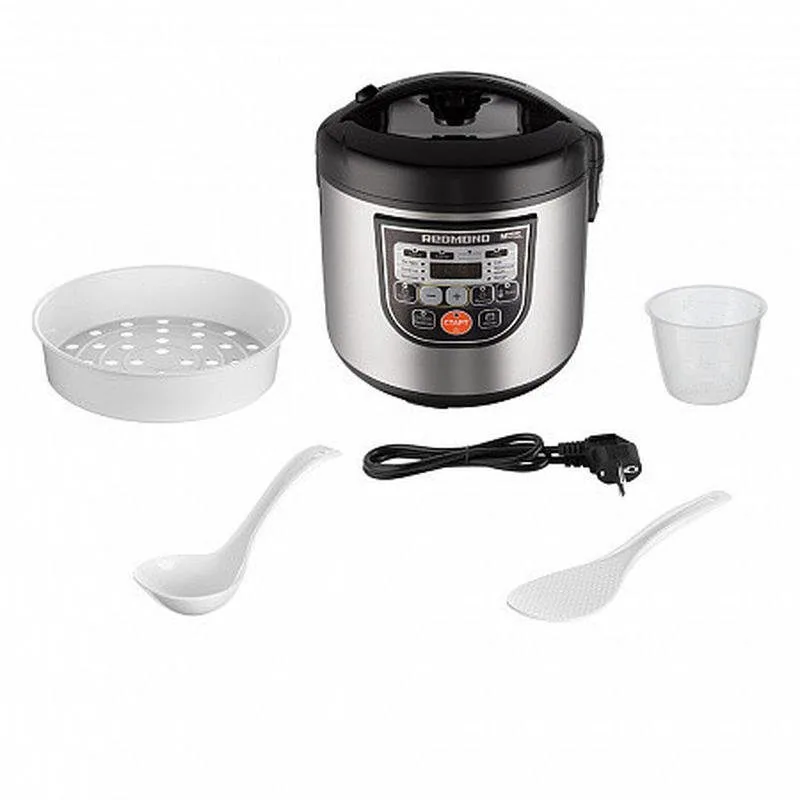 Зображення товару Мультиварка Redmond 860вт.,чаша 5л.,10 автом.програм. RMCM-22Black1