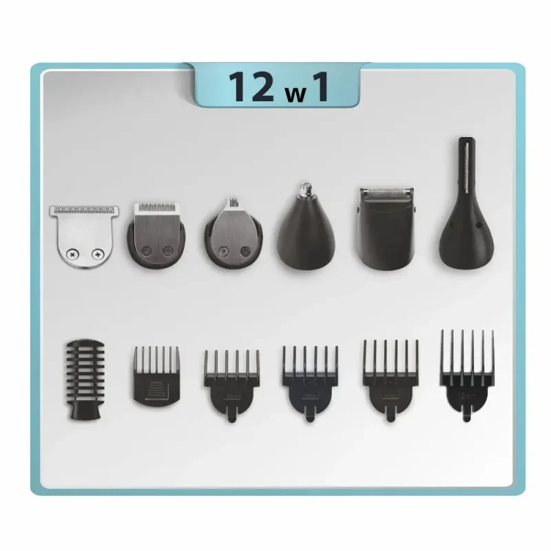 Зображення товару Машинка для стрижки Zelmer 8мм титан. леза T-Blade,водонепроникний,насадка 1-4 мм.,4 насадки (3/6/9/12 мм),1 насадка (3/6/9 мм) ZGK 65001