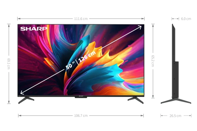 Зображення товару Телевізор Sharp діагональ 50" UHD 50DJ4E1
