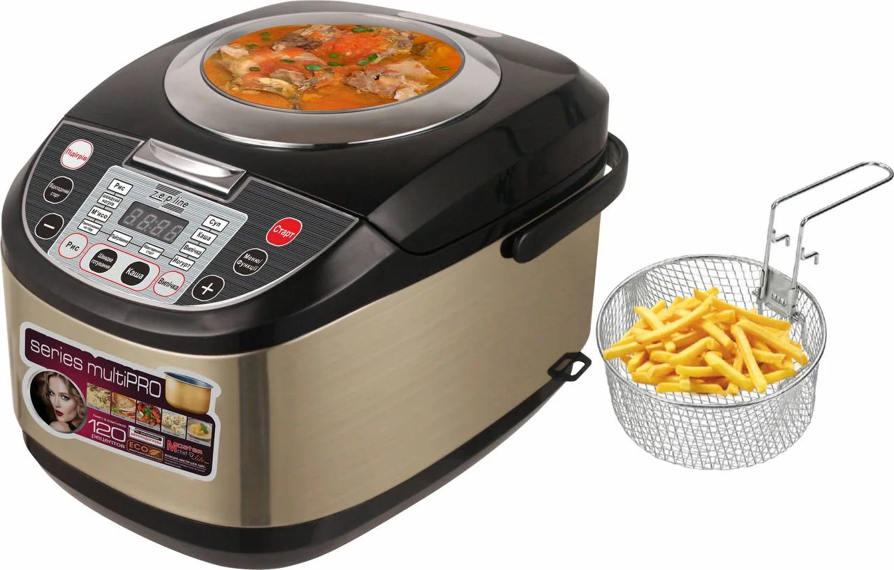 Мультиварка Zepline з фритюрницею,20 автом.програм ZP-095 Мультиварка Zepline з фритюрницею,20 автом.програм ZP-095 фото товару