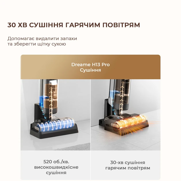 Зображення товару Пилосос вертикальний миючий Dreame H13 Pro Wet and Dry Vacuum1