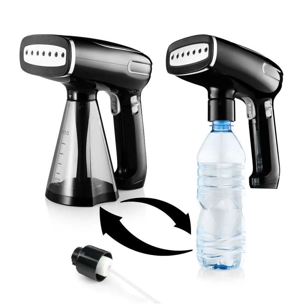 Зображення товару Відпарювач Mozano 1500вт.,рез.для води 250мл.,шнур 1.8м.,швид.нагр.30 сек. AGD/ST/03#Сzarny1