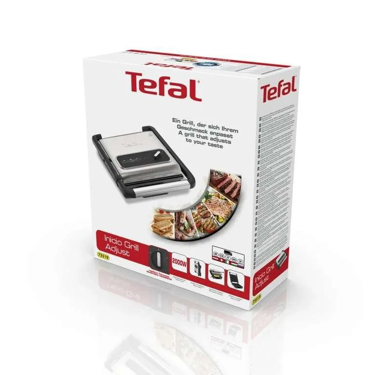 Зображення товару Гриль Tefal 2000вт.,3 темп.реж.,знімні антиприг.пласт.,піддон. GC242D381