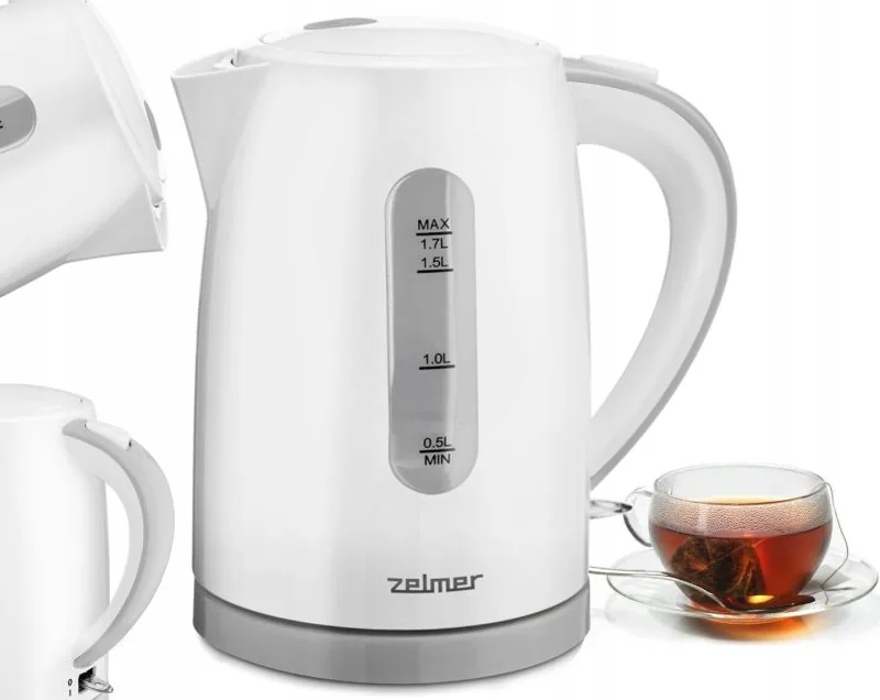 Зображення товару Чайник Zelmer 2200Вт.,1,7л.,корпус з пластику,підсвічування вимикача,фільтр від осаду та накипу ZCK7616S1