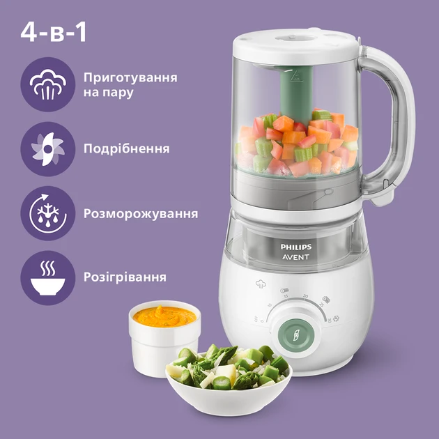 Зображення товару Блендер-пароварка Philips AVENT SCF885/014