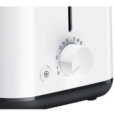 Зображення товару Тостер Braun 900вт.,2 відділення,8 реж.,підігрів,розморожування,підігрів,реш.для булочок,знімний піддон для крихт,пластик. HT 1010 WH1