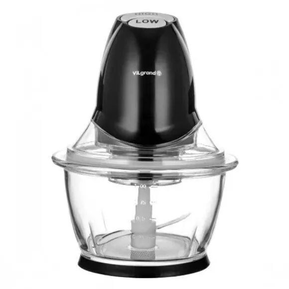 Подрібнювач Vilgrand 450вт.,чаша скло,1л.,2реж.швидк.,ніж нерж.сталь. VC4101G Подрібнювач Vilgrand 450вт.,чаша скло,1л.,2реж.швидк.,ніж нерж.сталь. VC4101G фото товару