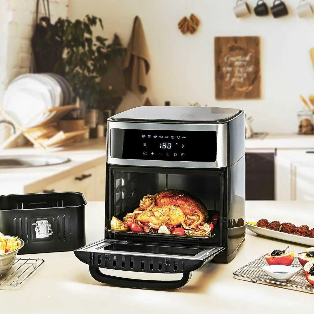 Зображення товару Аерофритюрниця First 1700вт.13л,темп.45-200°C.,функції:аерофрітюр,духовка,дегідратор,таймер 12год.,підсвітка, FA-5053-51