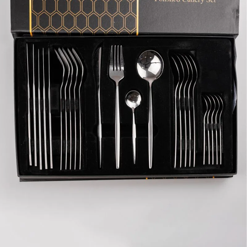 Набір столових приборів 24шт HP9697 Набір столових приборів 24шт HP9697 фото товару