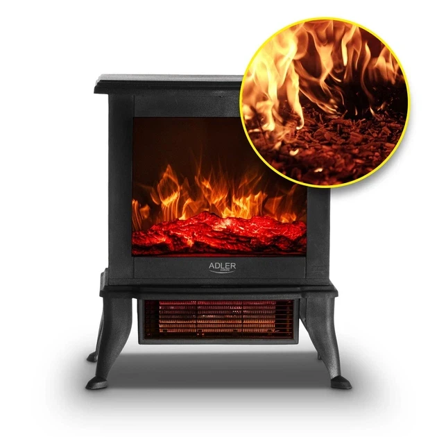 Зображення товару Обігрівач камін Adler AD 77545