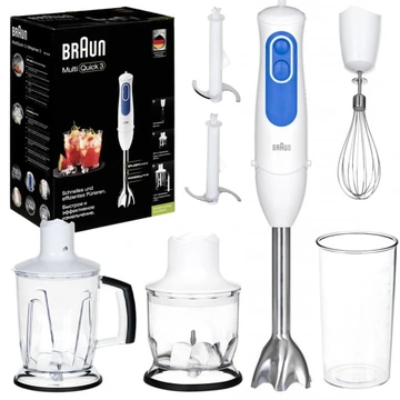 Зображення товару Блендер Braun Aperitive 700вт.,ніжк.,нерж.,стакан 600мл.,подрібнювач 350мл.,чаша 1250мл.вінчик.1