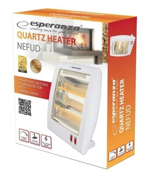 Зображення товару Обігрівач інф. Esperanza 800вт.,площ.обігріву 8кв.м.,реж.2,встановлення підлога,стіл. EHH0101