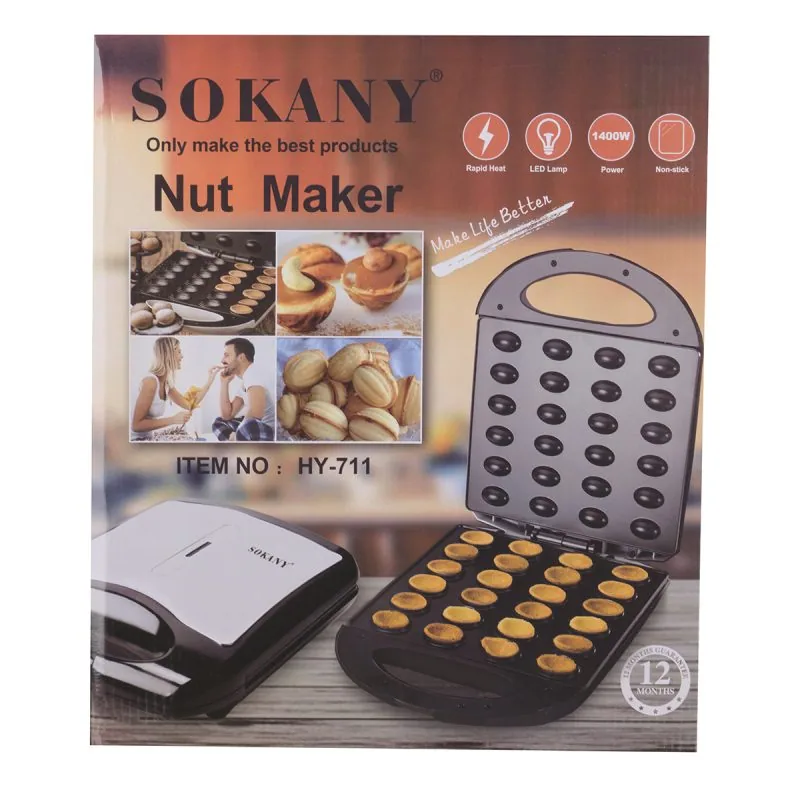 Зображення товару Вафельниця-горішниця Sokany HY-711SS1