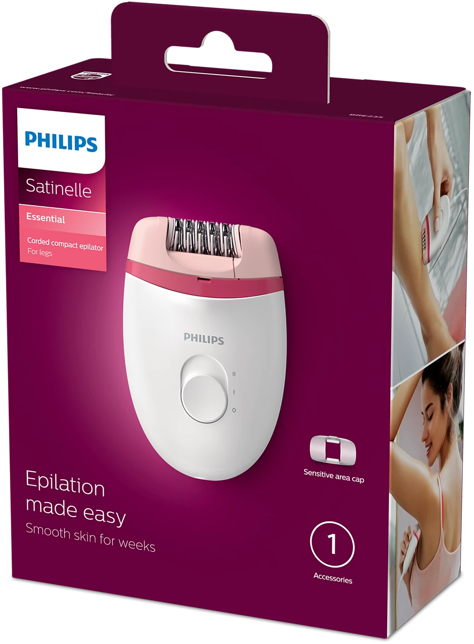Епілятор Philips BRE235/00 Епілятор Philips BRE235/00 фото товару