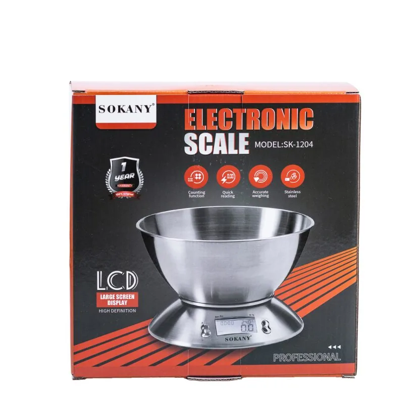 Зображення товару Ваги кухонні з чашею Sokany SK12041