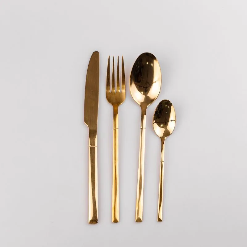 Зображення товару Набір столових приборів 24шт.з золотим обідком HP96952