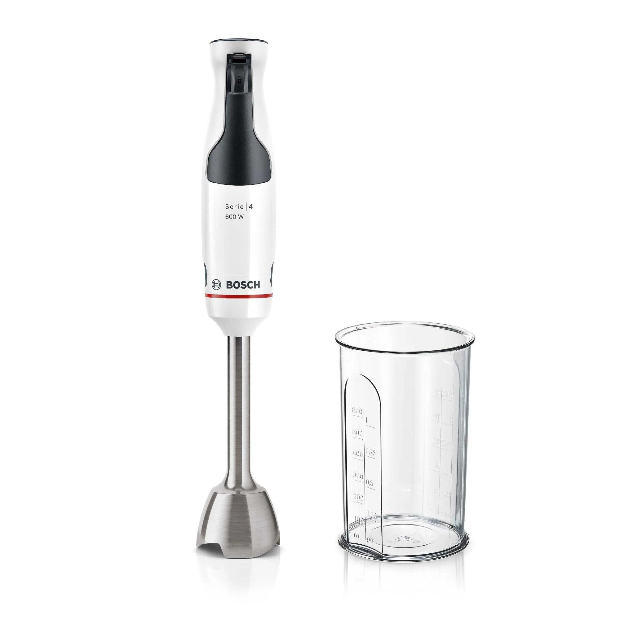 Блендер Bosch 600вт.,ніжк.нерж.,стакан 600мл.,керамічна муфта,плавне регулування швидкості. MSM4W210 Блендер Bosch 600вт.,ніжк.нерж.,стакан 600мл.,керамічна муфта,плавне регулування швидкості. MSM4W210 фото товару