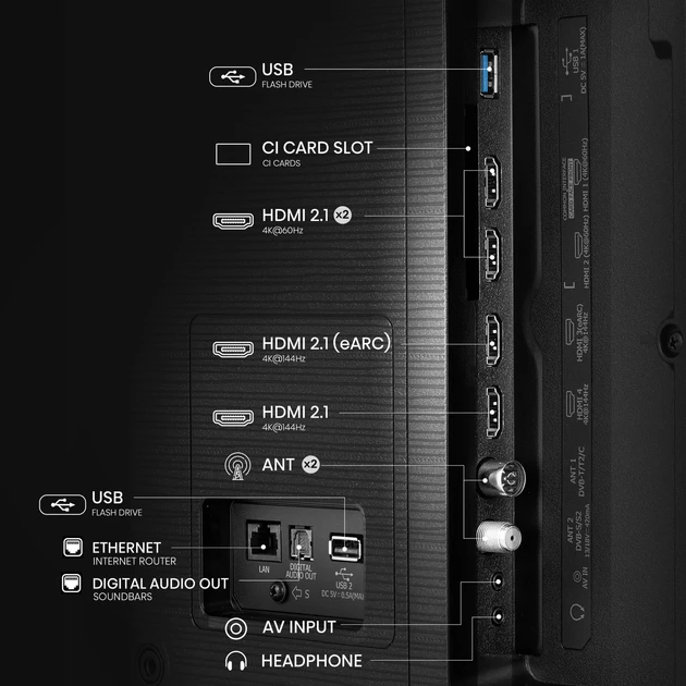Зображення товару Телевізор Hisense діагональ 75" Qled 75E7Q PRO4