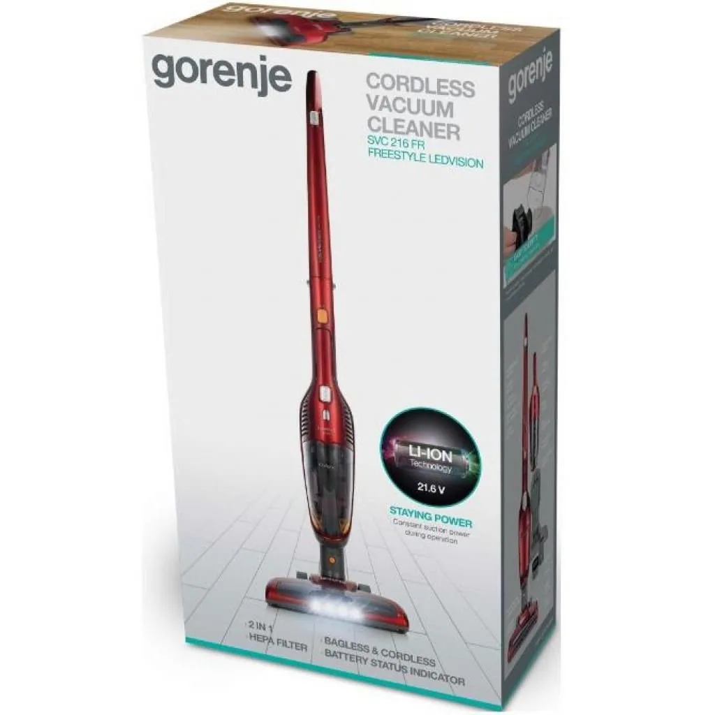 Зображення товару Пилосос вертикальний Gorenje SVC 216 FR2