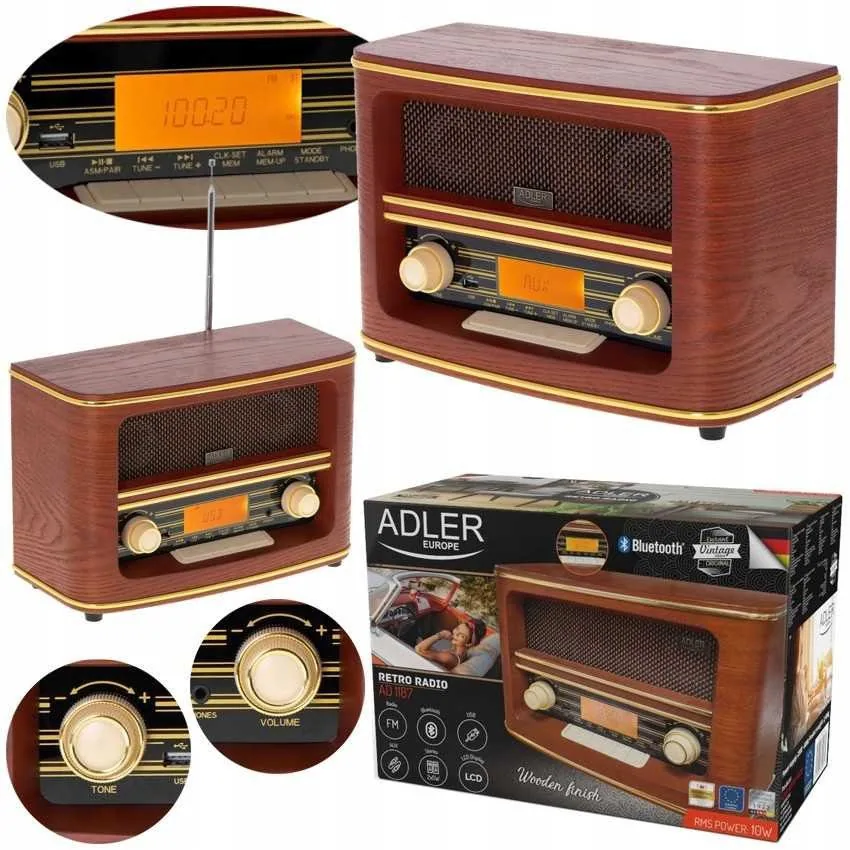 Зображення товару Радіо Adler Retro с Bluetooth1