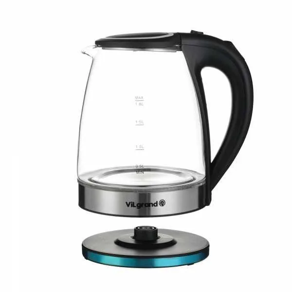 Чайник скло Vilgrand VL1188GK Black Чайник скло Vilgrand VL1188GK Black фото товару
