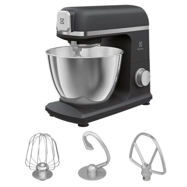 Зображення товару Міксер-тістоміс Electrolux 1200вт.,вінчик,гак для тіста,чаша нерж.5л.,мясорубка,терка,шинковка.1
