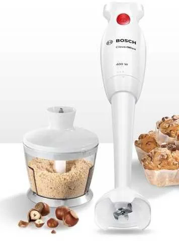 Зображення товару Блендер Bosch 400Вт, пласт.ножк, чопер, стакан MSM142003
