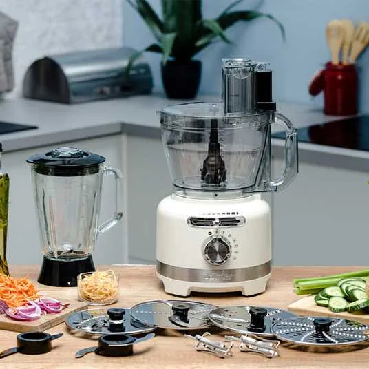 Зображення товару Кухонний комбайн Zelmer 2000Вт.,чаша подрібнювача 3,0 л., ємн. блендера 1,75 л.,6 режимів,штовхач 3 в 1,набір дисків 4 шт.,п ZFP9000E1