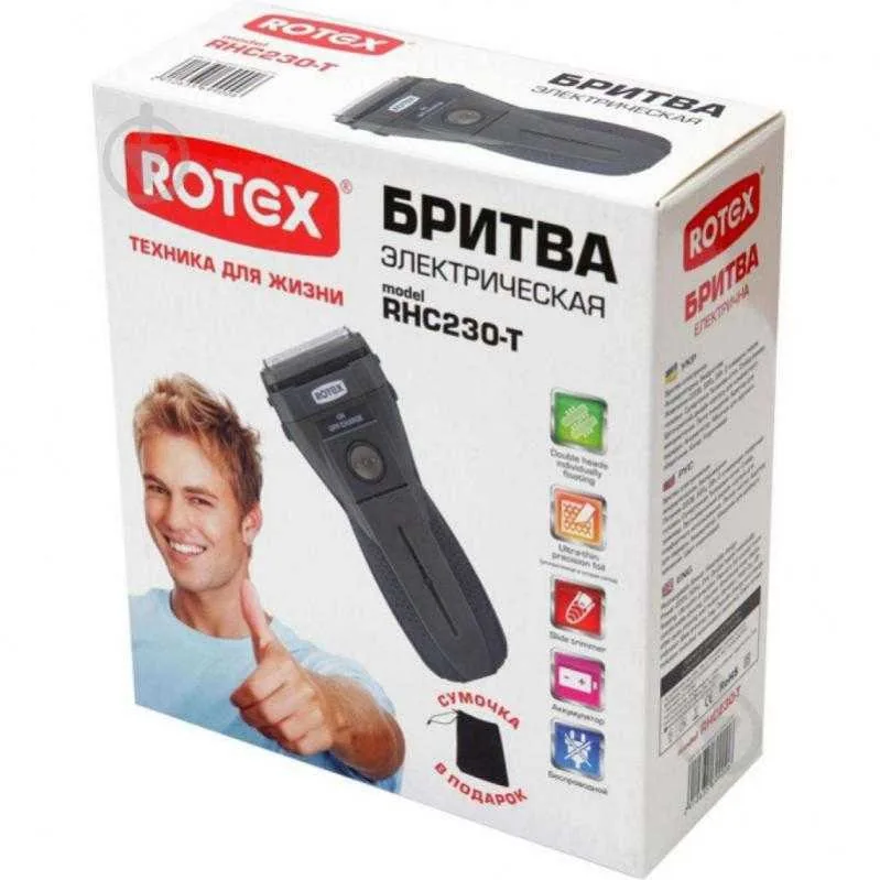 Зображення товару Бритва Rotex від мережі,аккумулятор. RHC230-T1