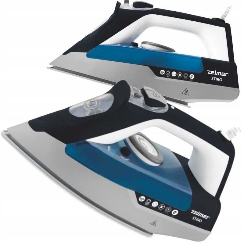 Зображення товару Праска Zelmer 3000вт.,під.кераміка,паровий,рез.для води 330мл.,вертикальне відпарювання,капля стоп,антинакип,автовикл. ZIR 3000 Stiro1