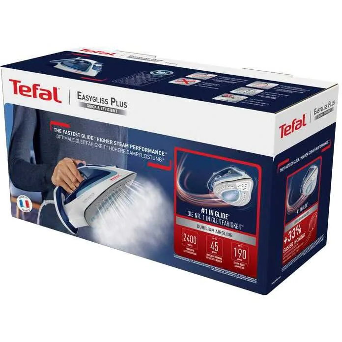 Зображення товару Праска Tefal 2400вт.,під.Durilium AirGlide,паровий,рез.для води 270мл.,антинакип,капля стоп,рег.подачі пари,верт.відпарювання,Франція.2