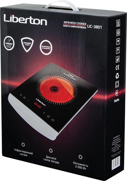 Зображення товару Електроплита інфрачервона 1-х камф. Liberton LIC-38014