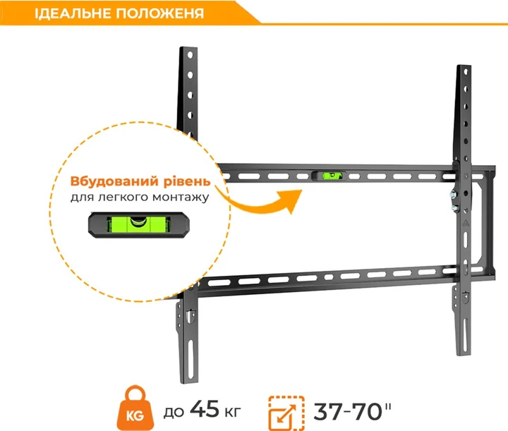 Зображення товару Кронштейн похилий для тв ITech 37"-70" PN6T3