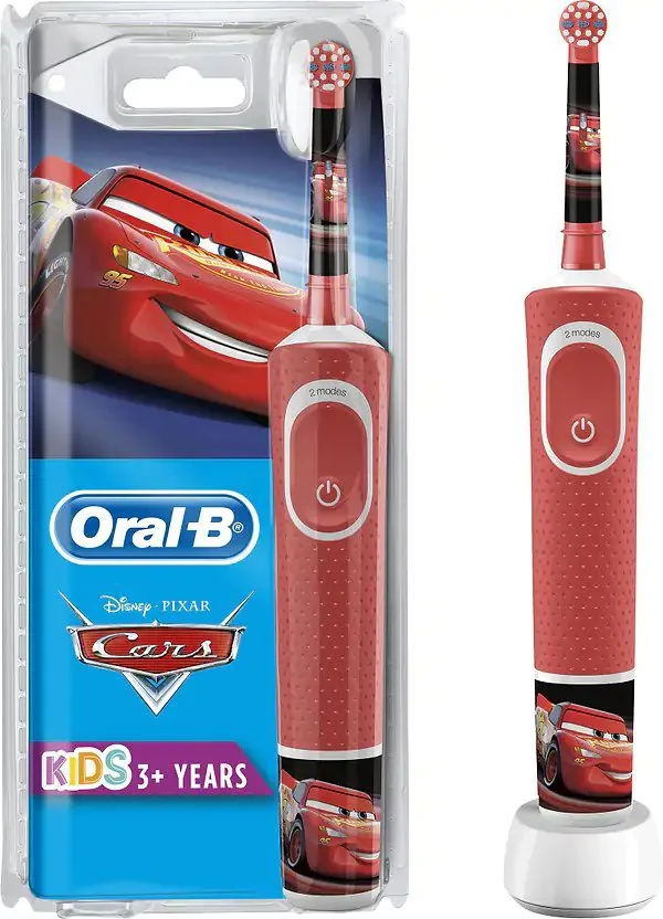 Зубна щітка Oralb дитяча аккум.до 7днів,екстра мягка щітка,сумісна з прог. Disney Magic Timer. D100.413.2K Cars Зубна щітка Oralb дитяча аккум.до 7днів,екстра мягка щітка,сумісна з прог. Disney Magic Timer. D100.413.2K Cars фото товару