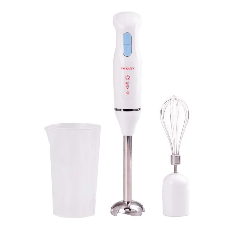 Блендер Sokany занурювальний ручний 3 в 1 полегшений 1000 Вт 2 режими швидкості SK-778-3 Блендер Sokany занурювальний ручний 3 в 1 полегшений 1000 Вт 2 режими швидкості SK-778-3 фото товару