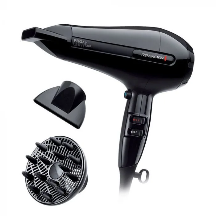 Зображення товару Фен Remington 2200вт.,2 реж.швидк.,3 реж.темп.,режим холодного повітря,насадка концентратор,дифузор. AC61201